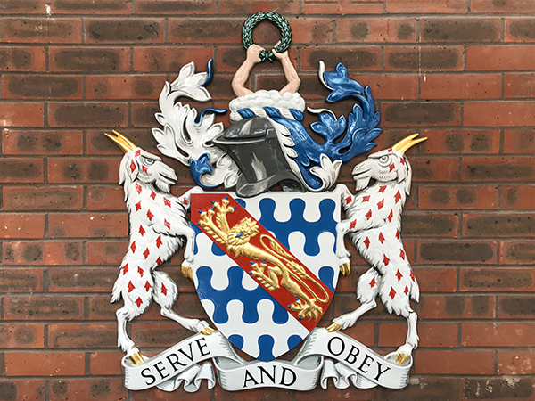 Haberdashers Company Coat of Arms - Traditional painting and gilding