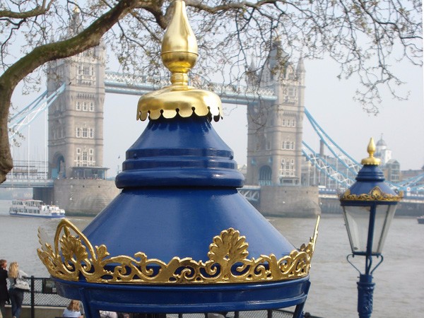 Tower of London gilded lanterns wharf by The Woodcarving Studio