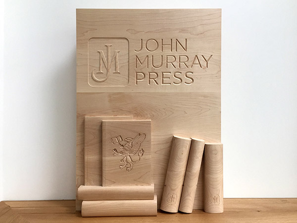 Bespoke carved wall panel for John Murray Press